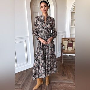 Emerson Fry India Collection FRANCES 3 DRESS - THALIA ORGANIC COTTON SIZE SMALL